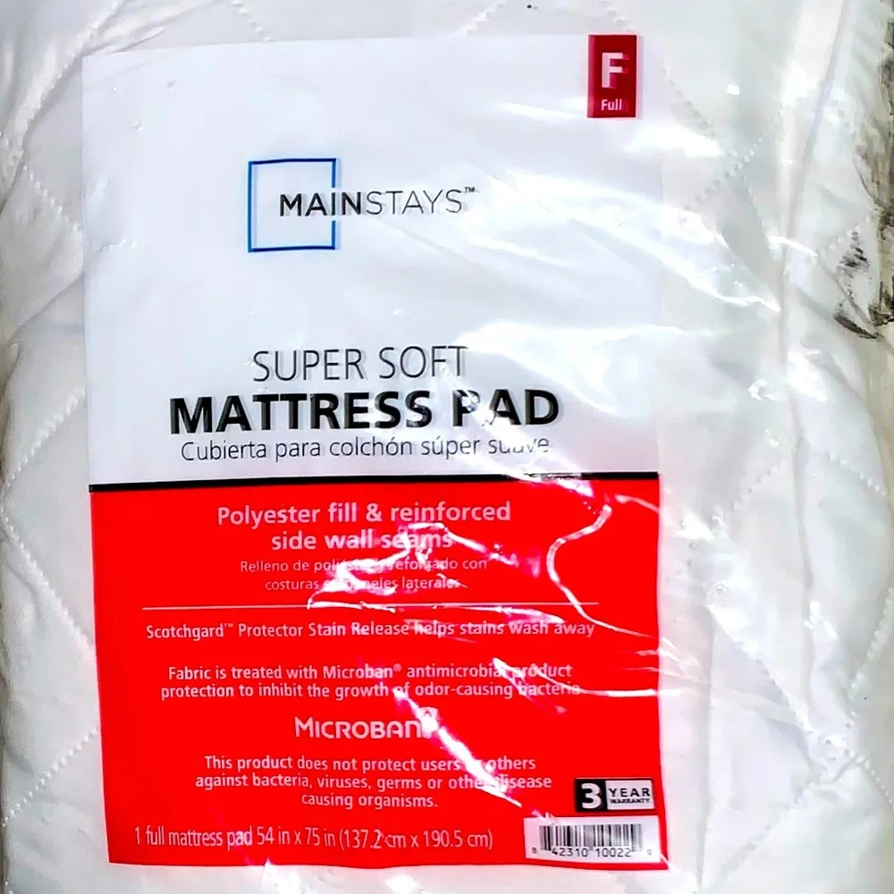 NWT - Mainstays Mattress Pad (Full)